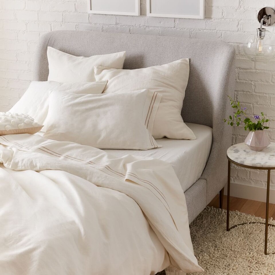Lana Upholstered Bed west elm United Kingdom